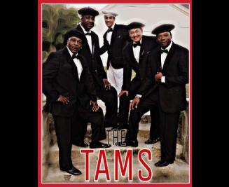 The Tams in black suits 