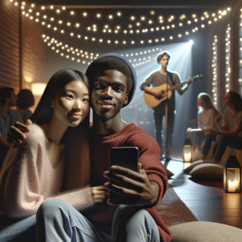 Importance of Live Entertainment: Couples taking selfies